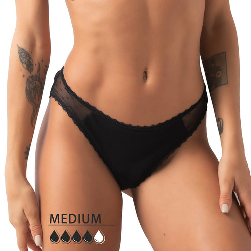 Culotte menstruelle dentelle - confort & allure
